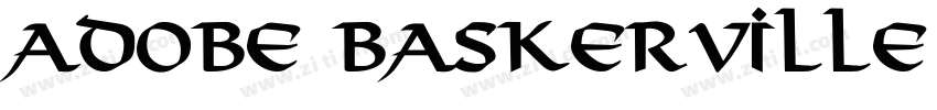 Adobe Baskerville Bo字体转换